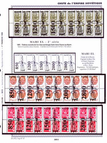 page _2005_X_ de album collection espace de timbres