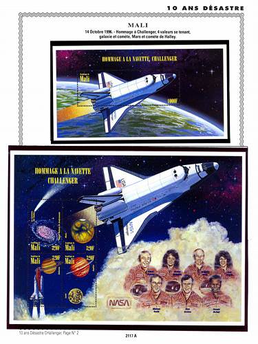 page number _2117_A_ from album espace to collect stamps