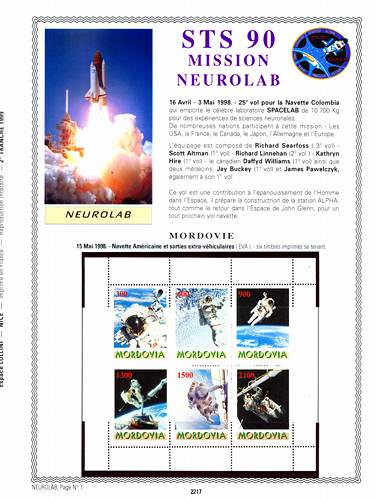 page number _2217__ from album espace to collect stamps