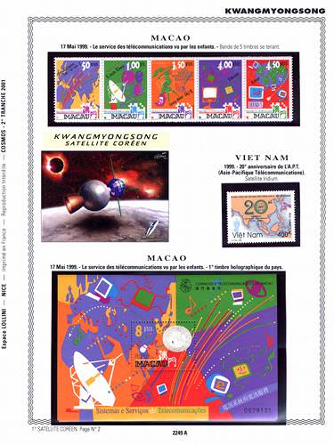 page number _2249_A_ from album espace to collect stamps