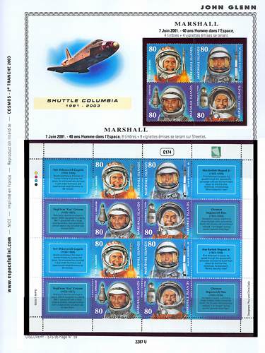 page _2287_U_ de album collection espace de timbres