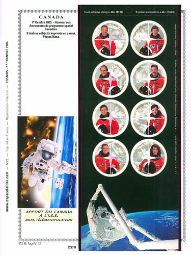 page number _2297_B_ from album espace to collect stamps