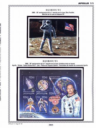 page number _2340_A_ from album espace to collect stamps