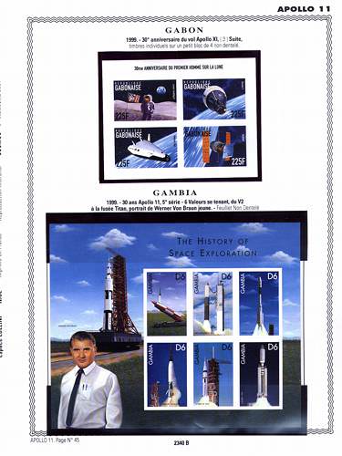 page number _2340_B_ from album espace to collect stamps
