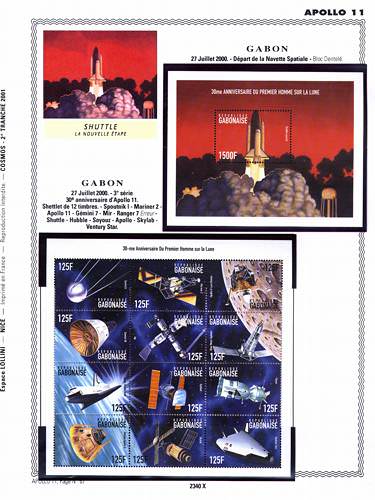page _2340_X_ de album collection espace de timbres