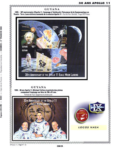 page number _2340_ZA_ from album espace to collect stamps
