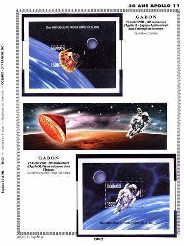 page number _2340_ZE_ from album espace to collect stamps