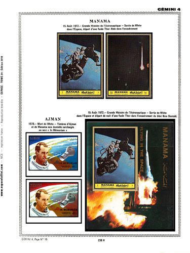 page _238_K_ de album collection espace de timbres