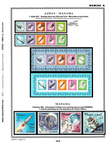 page number _238_M_ from album espace to collect stamps
