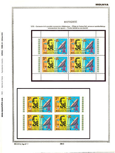 page number _243_D_ from album espace to collect stamps