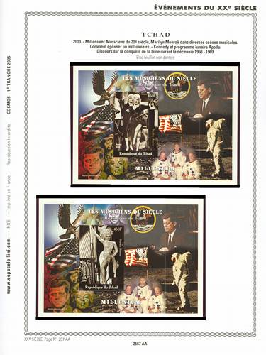 page _2567_AA_ de album collection espace de timbres