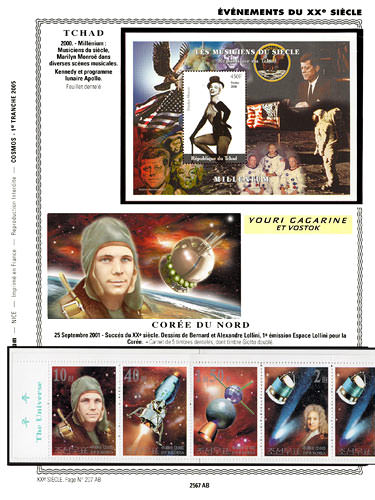 page _2567_AB_ de album collection espace de timbres