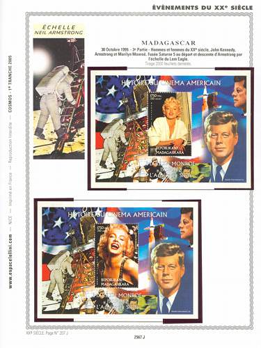 page _2567_J_ de album collection espace de timbres