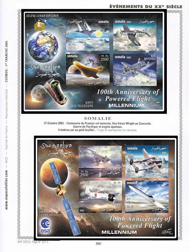 page _2567_T_ de album collection espace de timbres