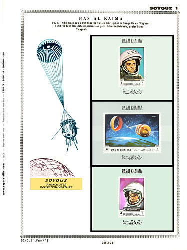 page _285_AC_9 de album collection espace de timbres