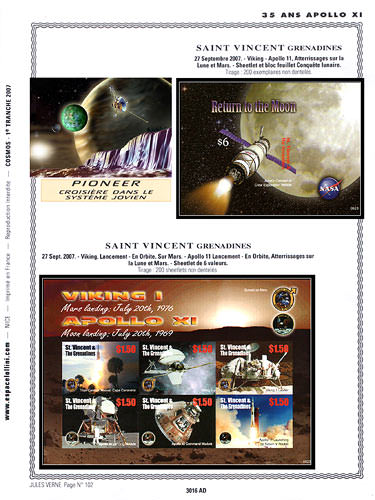 page number _3016_AD_ from album espace to collect stamps