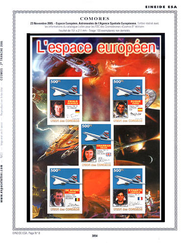 page _3054__ de album collection espace de timbres