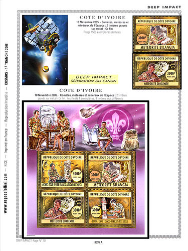 page number _3099_A_ from album espace to collect stamps