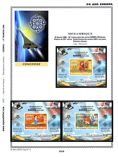 page _3113_B_ de album collection espace de timbres