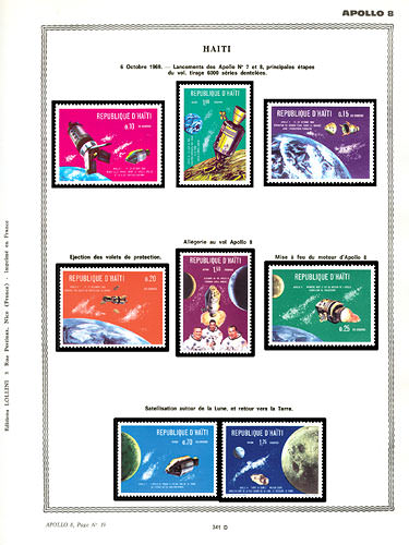 page number _341_D_ from album espace to collect stamps