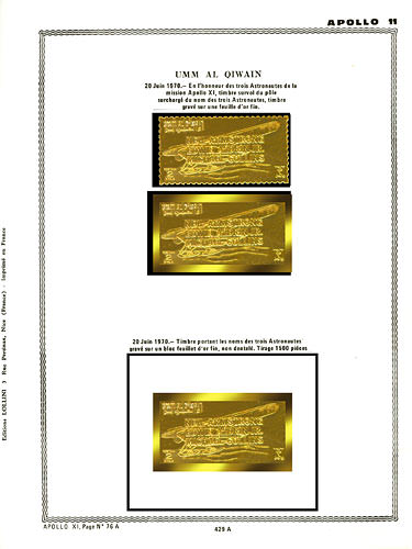 page number _429_A_ from album espace to collect stamps