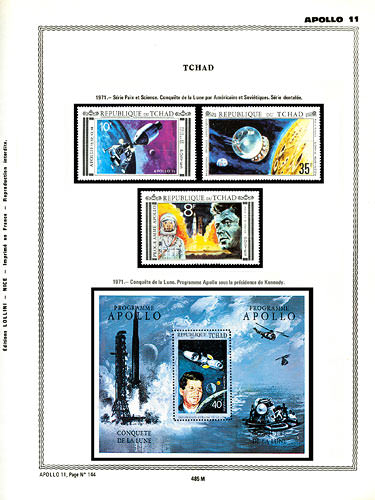 page number _485_M_ from album espace to collect stamps