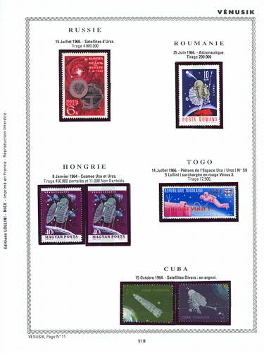 page number _51_B_ from album espace to collect stamps