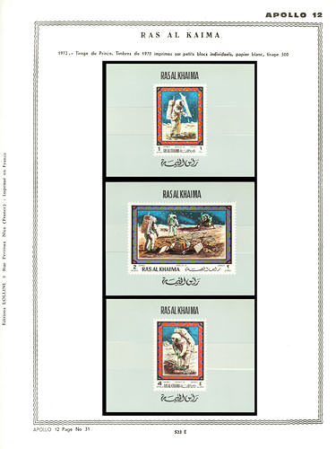 page _523_E_ de album collection espace de timbres