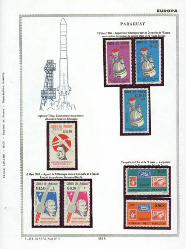 page number _568_A_ from album espace to collect stamps