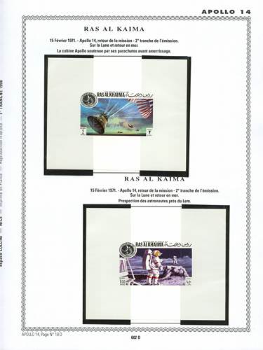 page number _602_D_ from album espace to collect stamps