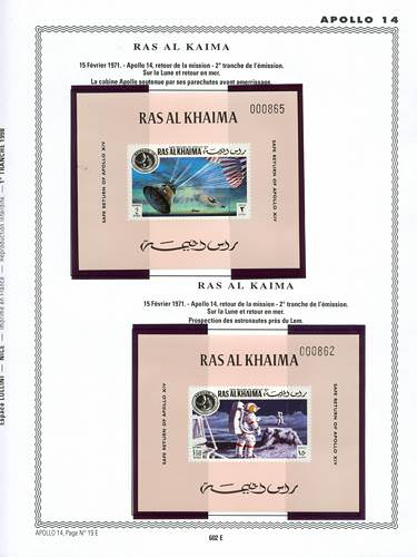 page number _602_E_ from album espace to collect stamps