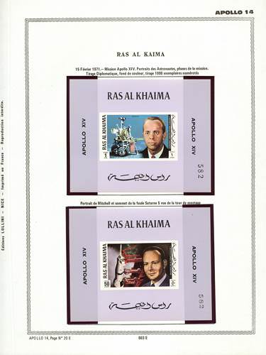 page number _603_E_ from album espace to collect stamps