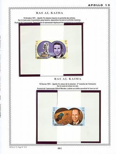 page _650_E_ de album collection espace de timbres