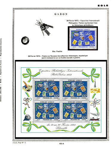 page number _658_A_ from album espace to collect stamps