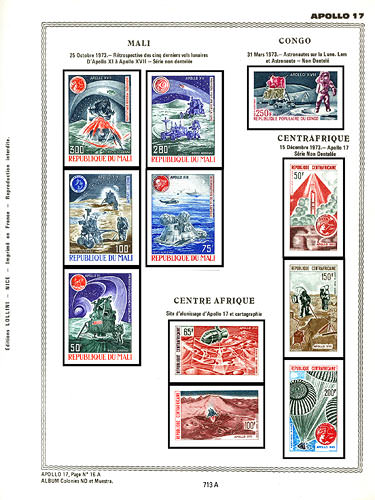 page number _713_A_ from album espace to collect stamps