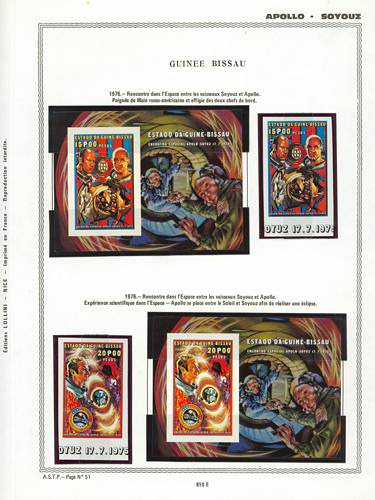 page _810_E_ de album collection espace de timbres