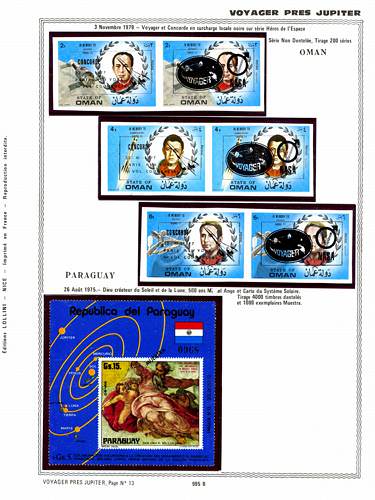 page number _995_B_ from album espace to collect stamps
