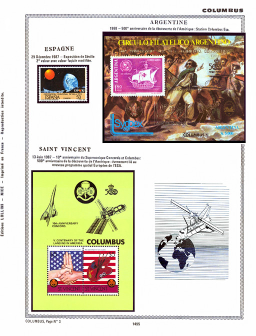 page _1495__ from album collection espace of stamps
