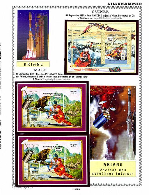 page _1829_D_ from album collection espace of stamps