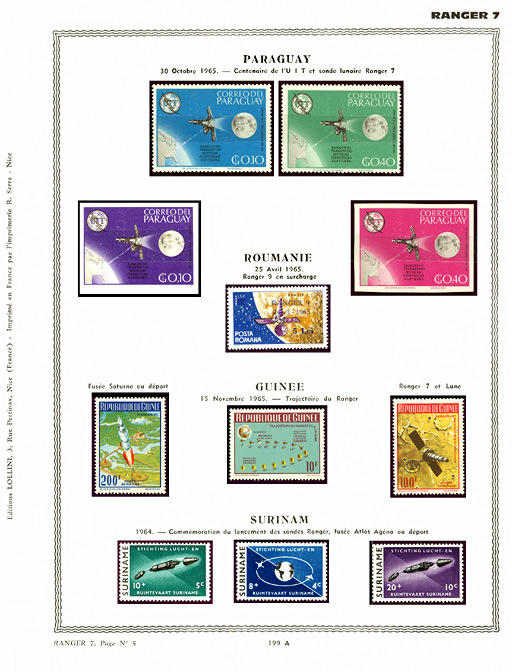 page _199_A_ from album collection espace of stamps
