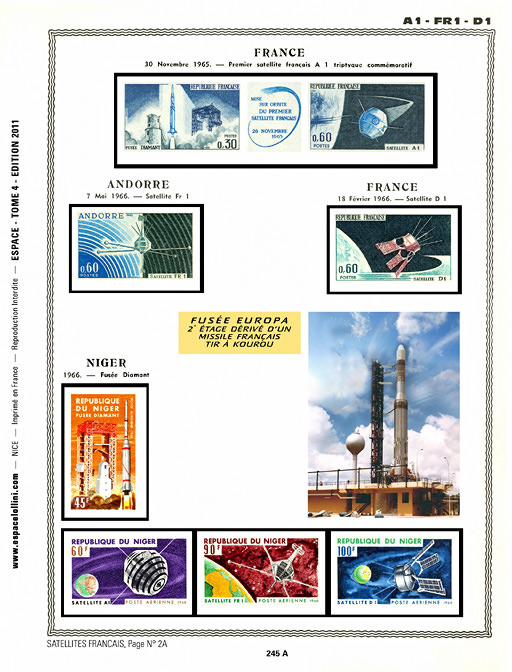 page _245_A_ from album collection espace of stamps