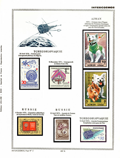 page _497_A_ from album collection espace of stamps