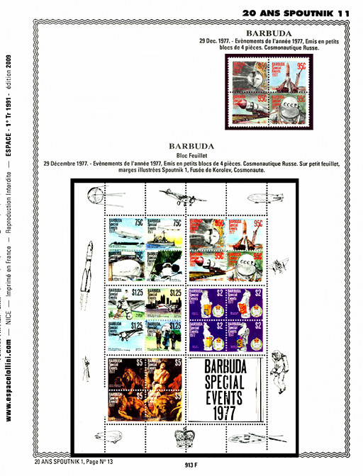 page _913_F_ from album collection espace of stamps