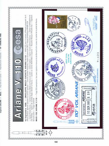 page kourou_1002__ de album collection kourou de timbres