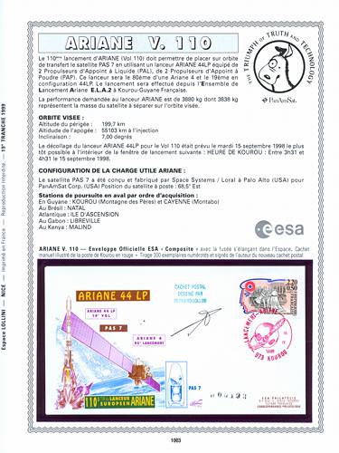 page kourou_1003__ de album collection kourou de timbres