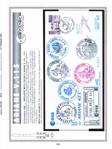 page kourou_1032__ de album collection kourou de timbres