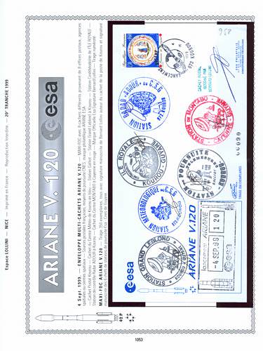 page kourou_1053__ de album collection kourou de timbres