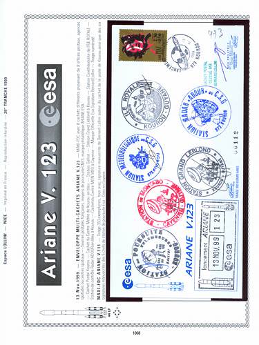 page kourou_1068__ de album collection kourou de timbres