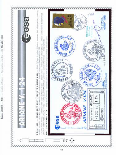 page kourou_1074__ de album collection kourou de timbres