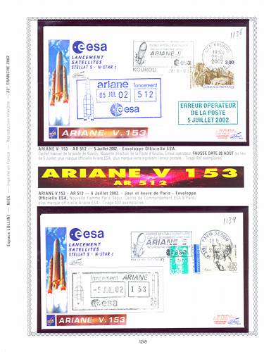 page kourou_1249__ de album collection kourou de timbres